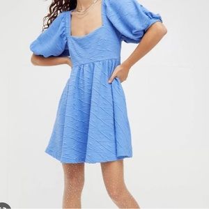 Violet mini dress in Blue